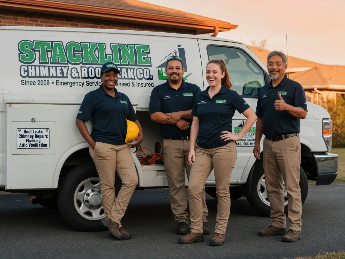 Chimney flashing repair company in Snook, TX